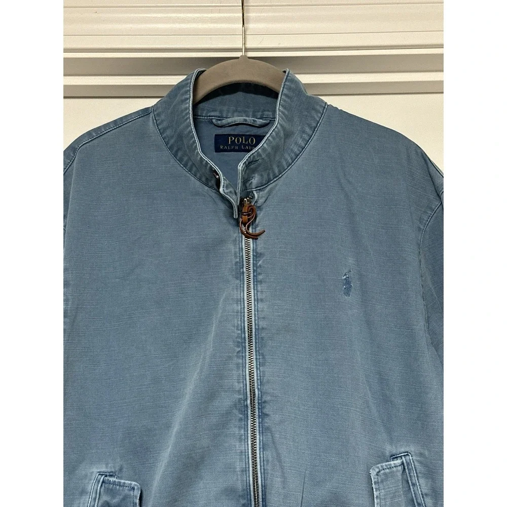 Polo Ralph Lauren, Men's Montauk Garment-Dyed Cotton-Twill Windbreaker, Blue,‎ M